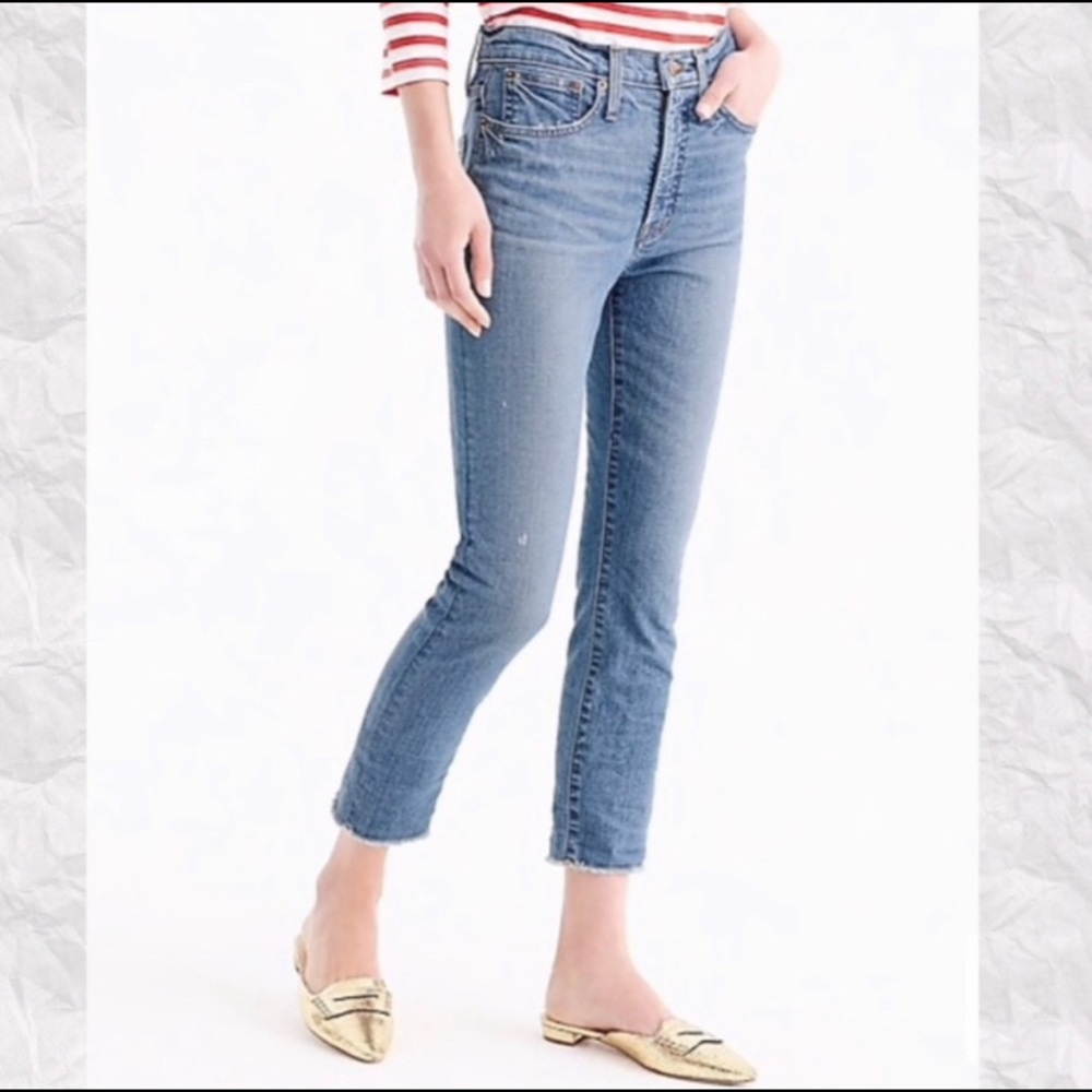 J Crew Vintage Crop distressed jean